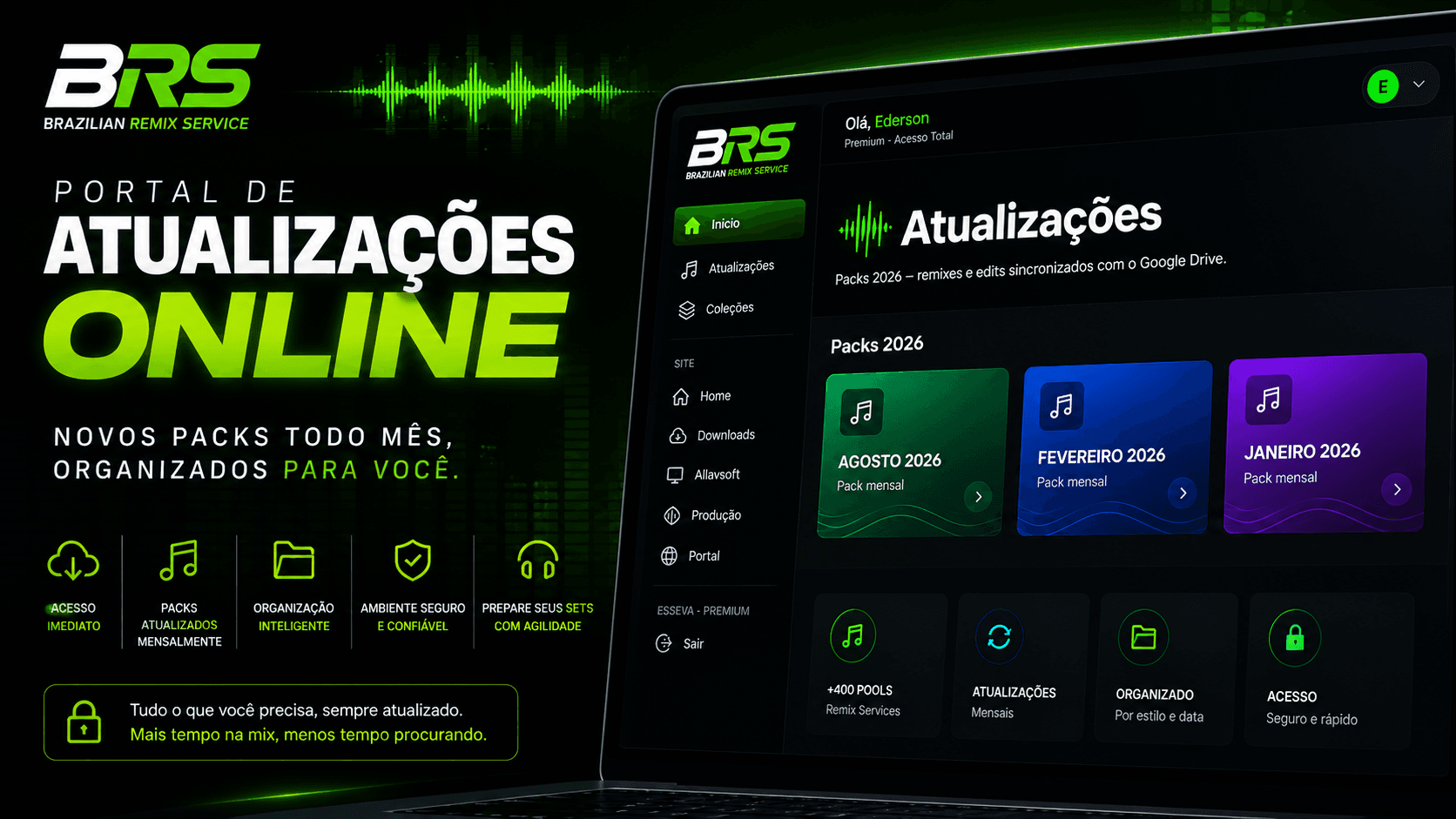 Portal de atualizações Brazilian Remix Service